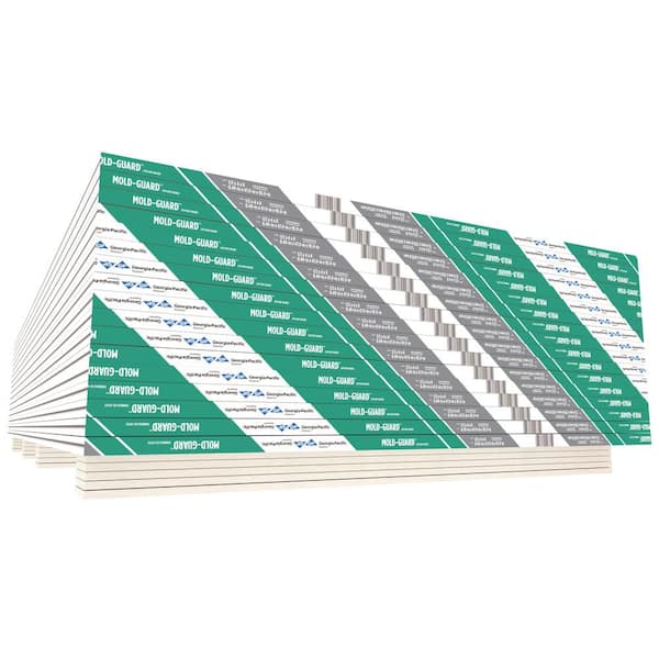 ToughRock 1/2-in x 4-ft x 8-ft Mold-Guard Mold Resistant Moisture Resistant Regular Drywall Panel