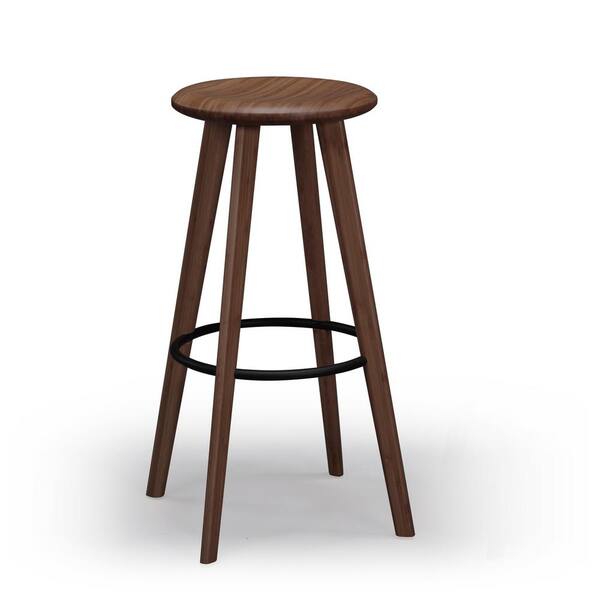 Greenington Mimosa 30 in. Black Walnut 100% Solid Classic Bamboo Bar Stool (Set of 2)