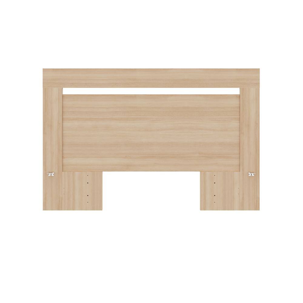 Full Natural Blonde Oak Wood Headboard