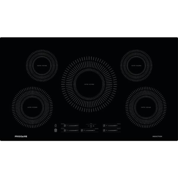 36 in. Induction Cooktop in Black with 5 Elements