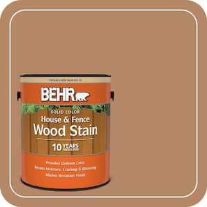 1 gal. #SC-158 Golden Beige Solid Color House and Fence Exterior Wood Stain