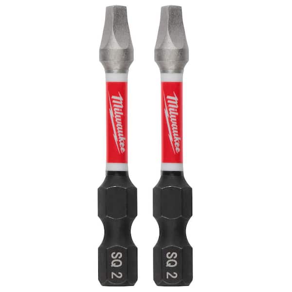 Milwaukee SHOCKWAVE Impact Duty 2 in. Square #2 Alloy Steel Screw