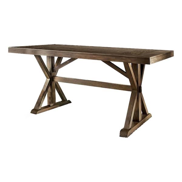 Irving Rustic Oak Counter Height Table