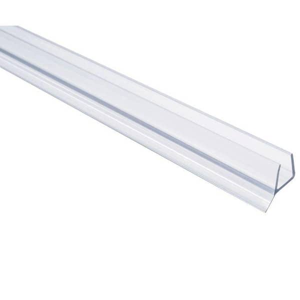36-Inch Frameless Shower Door Bottom Seal，Shower Door Bottom Sweep with Drip Rail for 1/4-Inch Glass