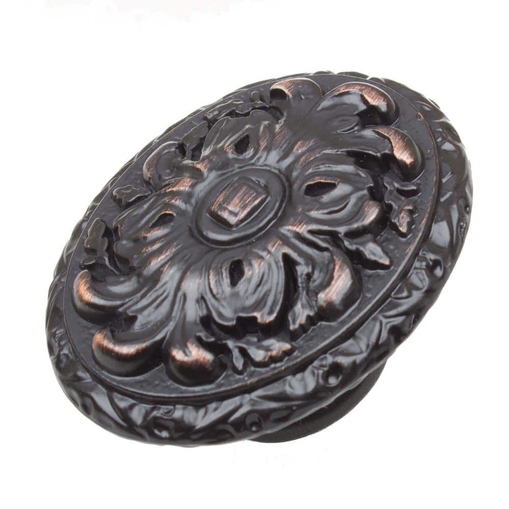 2 in. Dia Oil Rubbed Bronze Old World Ornate Oval Cabinet Knob (10-Pack) price history on PriceWatchPro