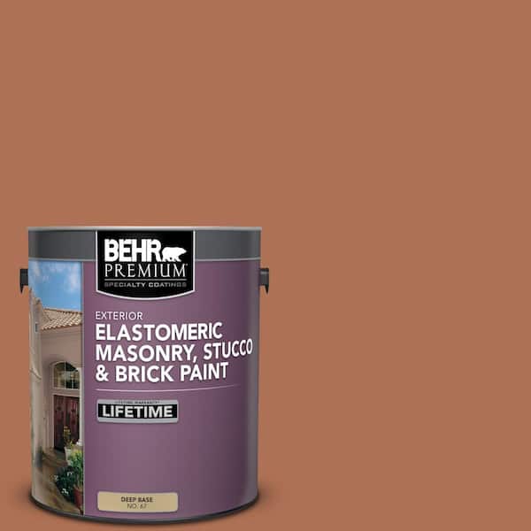 BEHR PREMIUM 1 gal. #PPU3-15 Glazed Pot Elastomeric Masonry, Stucco and Brick Exterior Paint