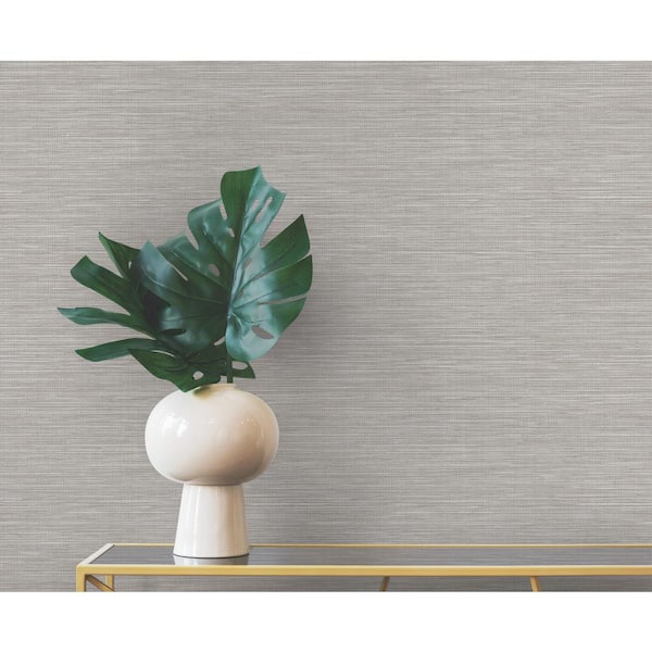 Winn Beige Faux Grasscloth Wallpaper