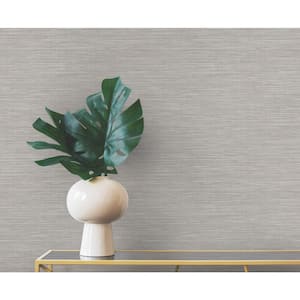 Winn Beige Faux Grasscloth Wallpaper Sample