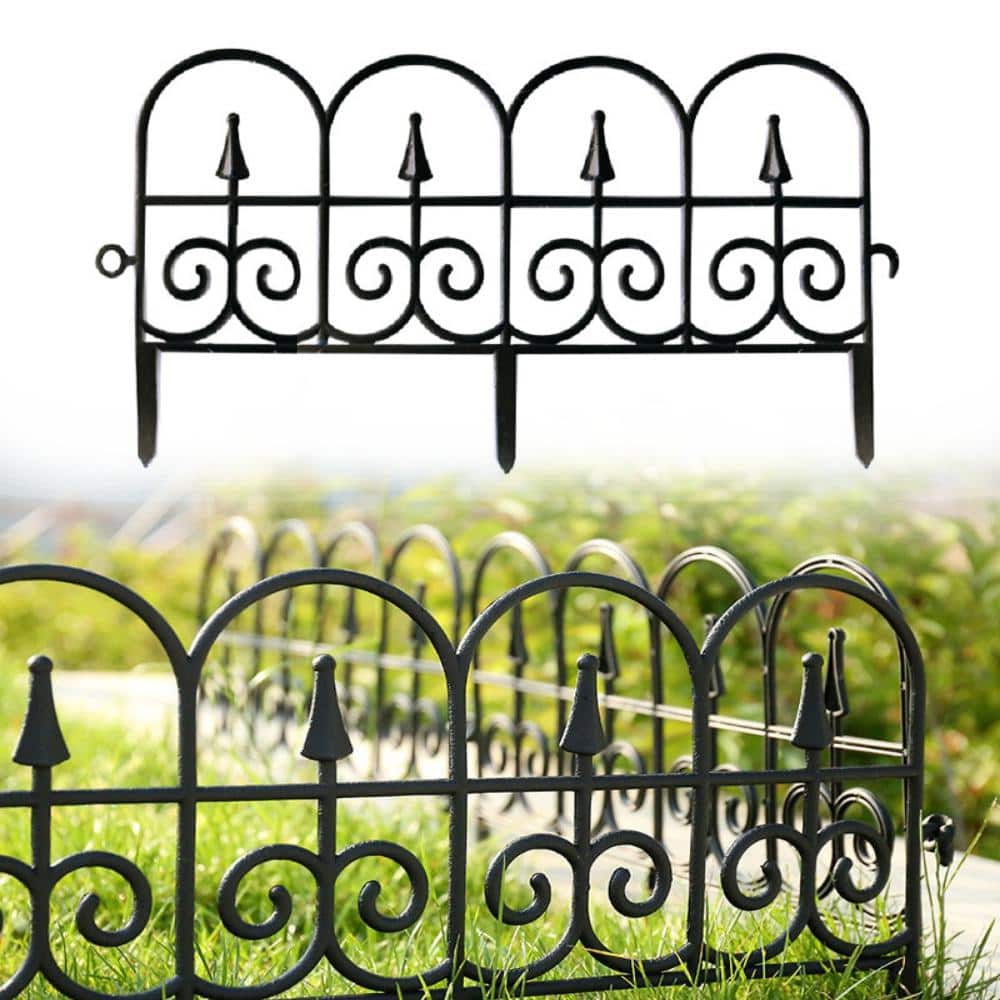 Agfabric 23 in. W x 9 in. H Black PVC Vintage Style Decorative Border ...