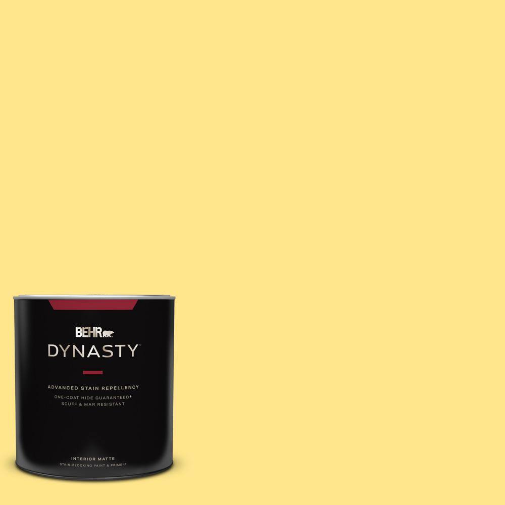Have a question about BEHR DYNASTY 1 qt. #370A-3 Bicycle Yellow Matte ...