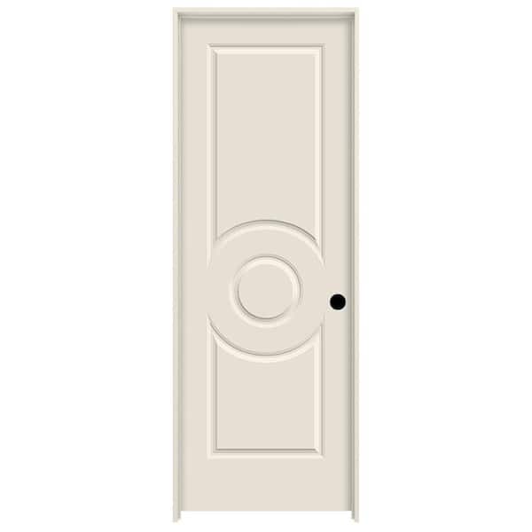 JELD-WEN 28 in. x 80 in. Left-Hand Primed C3340 3-Panel Premium Composite Single Prehung Interior Door