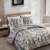 KENNETH COLE NEW YORK Abstract Leopard 3-Piece Brown Cotton King Duvet  Cover Set USHSFN1227901 - The Home Depot