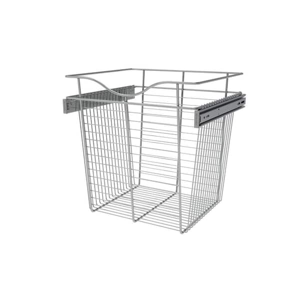 Rev-A-Shelf 18 in. H x 18 in. W Chrome Steel 1-Drawer Wide Mesh Wire Basket