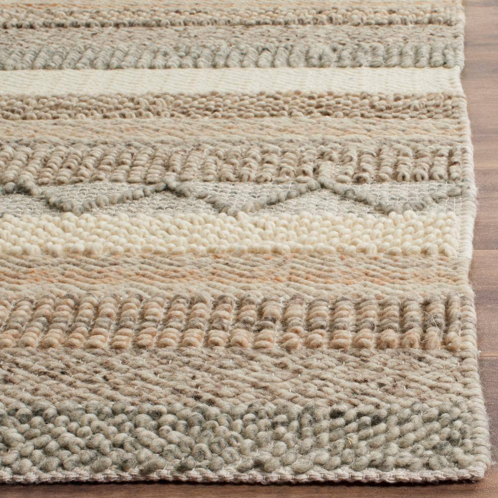 Natura Beige Wool Hand-Tufted Runner Rug 2'3" x 16'
