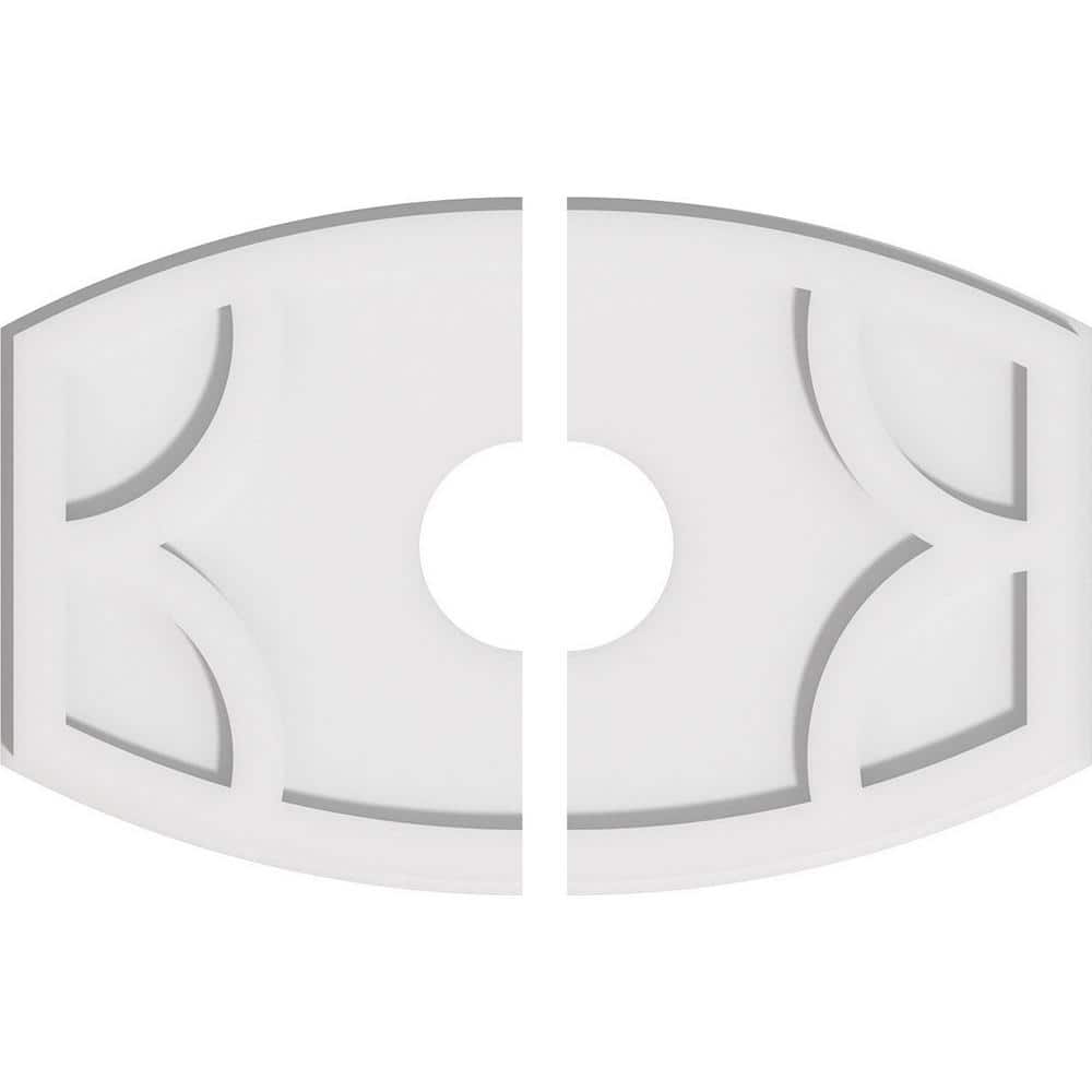 20 in. x 13.37 in. x 1 in. Kailey Architectural Grade PVC Contemporary Ceiling Medallion (2-Piece) price history on PriceWatchPro
