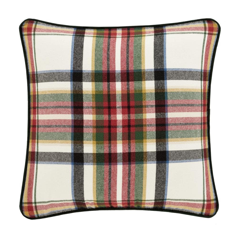 Christine Cotton 20 in. Square Decorative 20 in. x 20 in. Throw Pillow