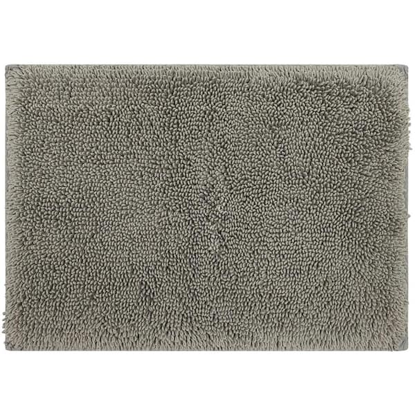 Mohawk Home Classic Cotton ll Cool Grey 21 in. x 34 in. Gray Cotton Machine Washable Bath Mat
