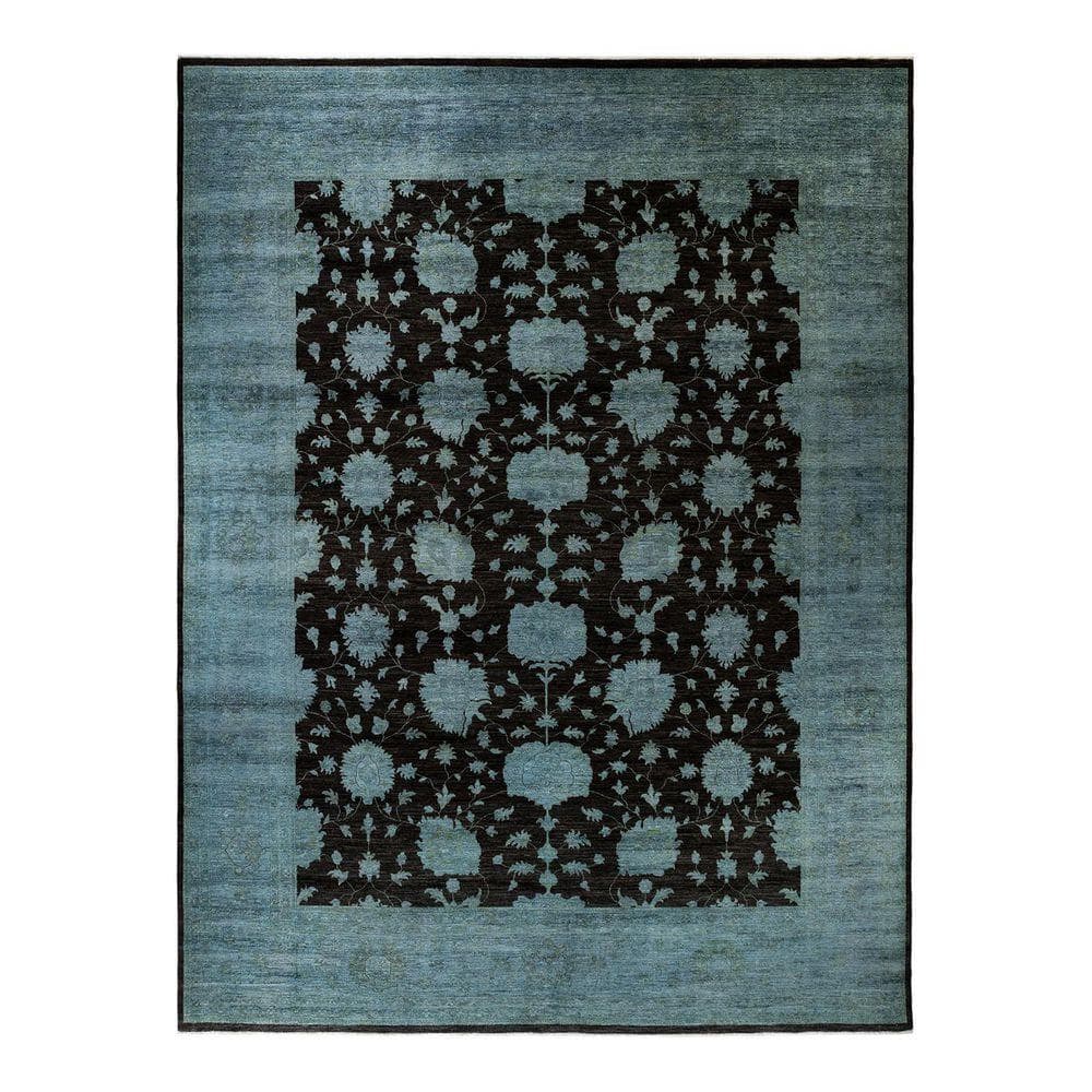 Chloe & Olivia Home Overdyed Brown 12 ft. x 15 ft. Solid Wool