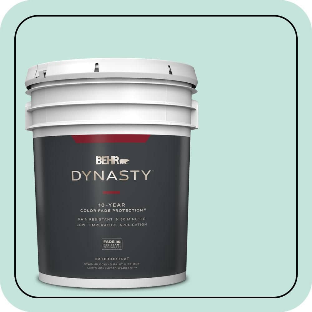5 gal. #MQ3-19 Misty Isle Flat Exterior Stain-Blocking Paint & Primer price history on PriceWatchPro