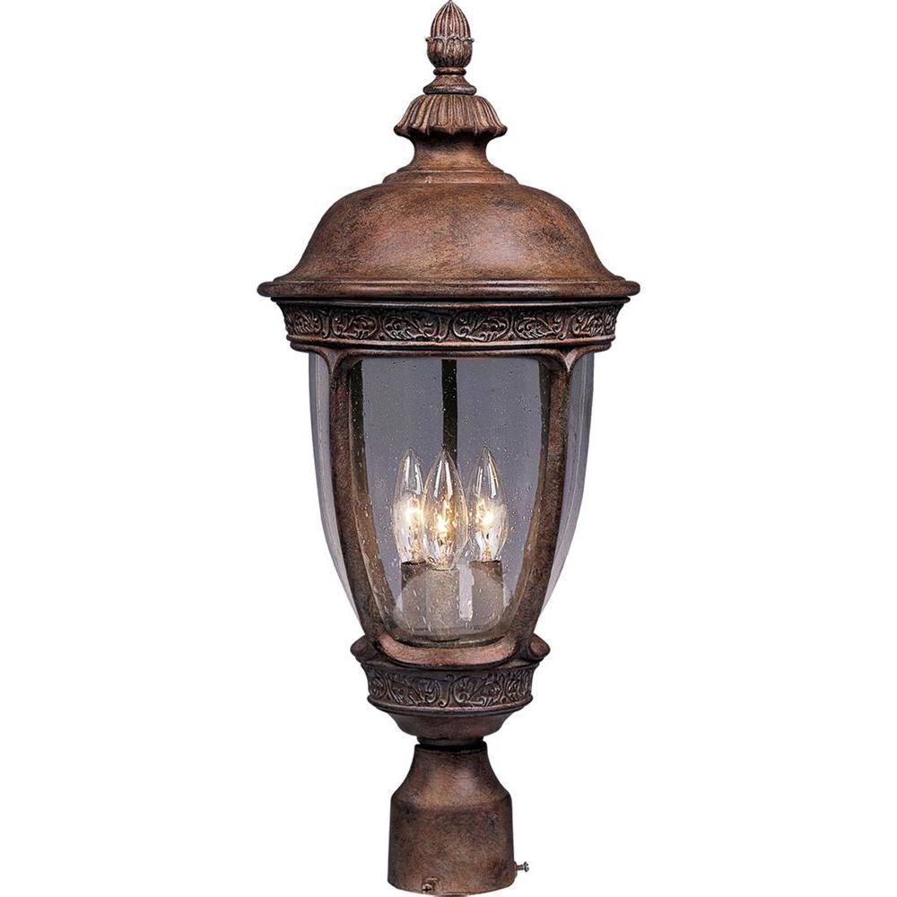 Knob Hill Die-Cast 3-Light Sienna Outdoor Pole/Post Mount price history on PriceWatchPro