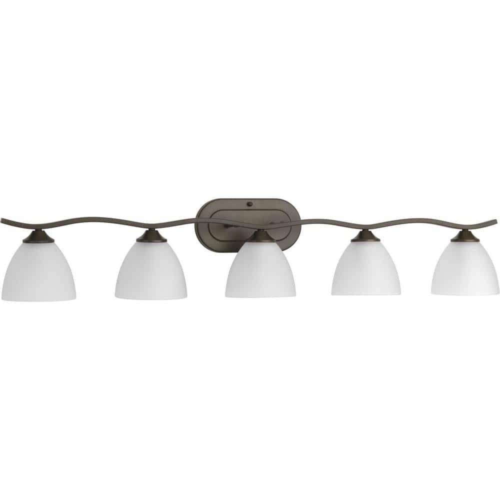 Antique Bronze 5-Light Dimmable Bath Vanity Fixture
