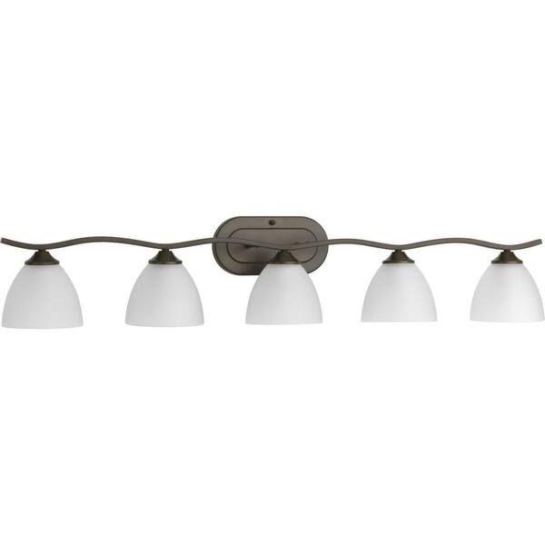 Progress Lighting P2006-20W Contemporary/Soft 3-100W Med Bath Bracket Antique Bronze Progress Lighting P2006-20W Contemporary/Soft 3-100W Med Bath Bracket Antique Bronze