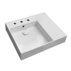 Nameeks Teorema 2.0 Plus Wall Mounted Bathroom Sink in White Scarabeo ...