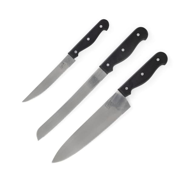 Hammered Kitchen Knife Set, High-Carbon Stainless Steel Blade and Blac –  Letcase
