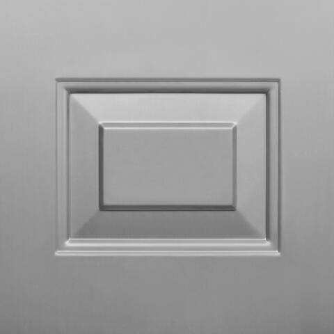 Unbranded - 36 in. x 80 in. Gray Right-Hand 6-Panel Security Steel Prehung Commercial Door with Welded Frame