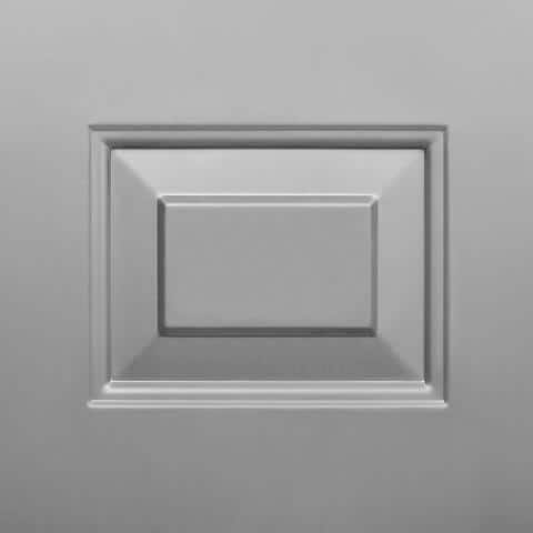 Unbranded - 36 in. x 84 in. Gray Right-Hand 6-Panel Security Steel Prehung Commercial Door with Welded Frame