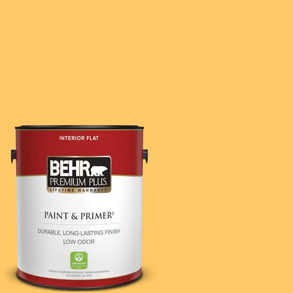 BEHR PREMIUM PLUS 1 gal. #P270-5 Fuzzy Duckling Flat Low Odor Interior Paint & Primer