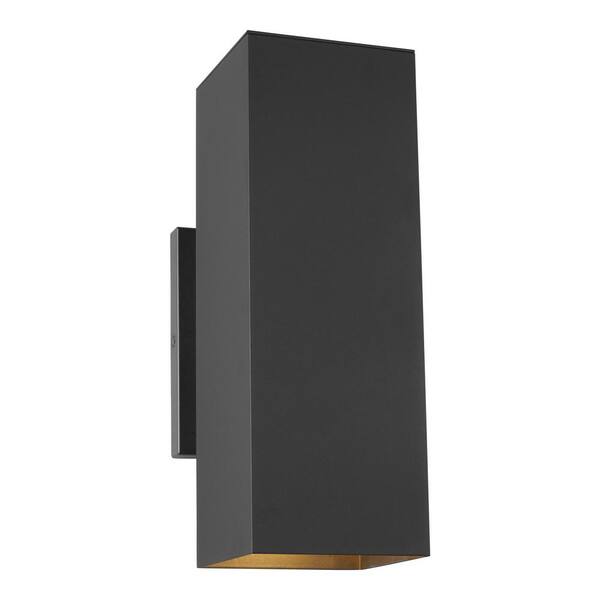 Generation Lighting Pohl Medium 2-Light Black Outdoor Wall Lantern
