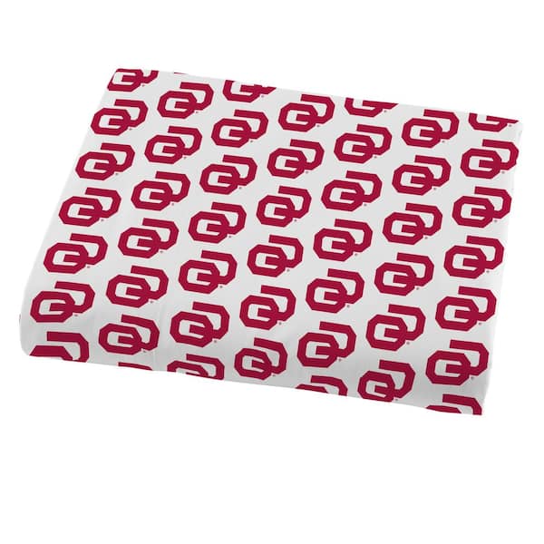 THE NORTHWEST GROUP 7-Pieces Multi-Color NCAA Rotary Oklahoma Polyester Queen Bed in Bag Set