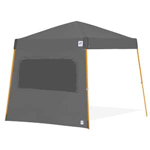 10 ft. x 10 ft. Steel Gray Light Duty Sidewalls with Mesh Windows and Angle Leg