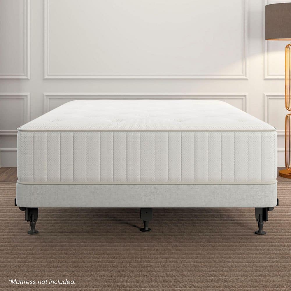 Hollywood Dark Metal Adjustable Bed Frame with Casters