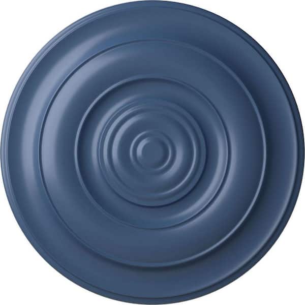 Ekena Millwork 18" x 1-1/2" Niobe Urethane Ceiling Medallion (Fits Canopies upto 8-5/8"), Hand-Painted Americana