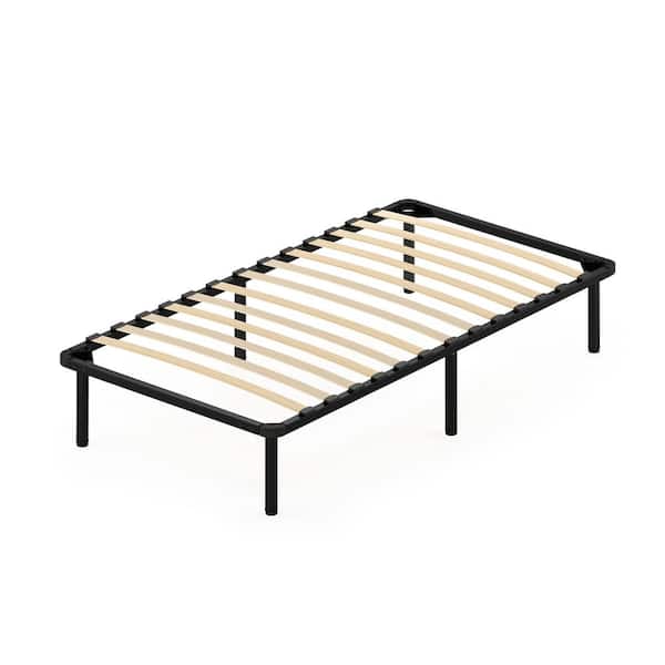 Furinno Angeland Cannet Twin Wood Slats Metal Bed Frame Fb1902t The Home Depot Furinno Angeland Cannet Twin Wood Slats, How To Make Slats For A Metal Bed Frame