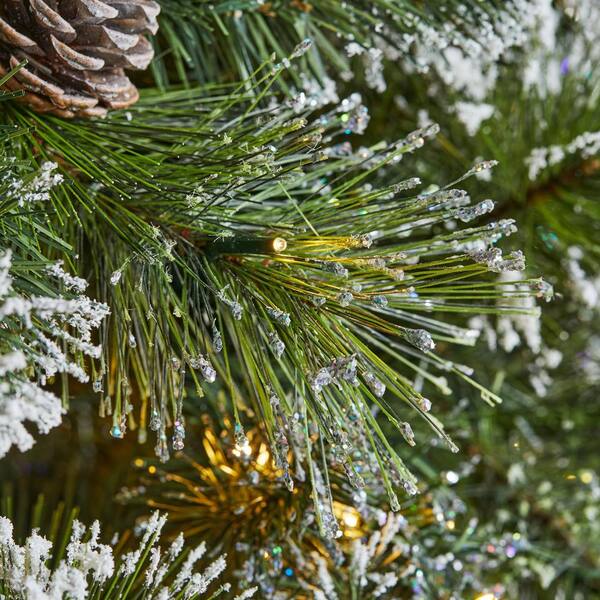 7 1/2 ft. Pre-lit Glittering hotsell Frost Pine Xmas Tree