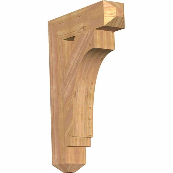 Ekena Millwork 5.5 in. x 36 in. x 24 in. Western Red Cedar Imperial Craftsman Smooth Bracket