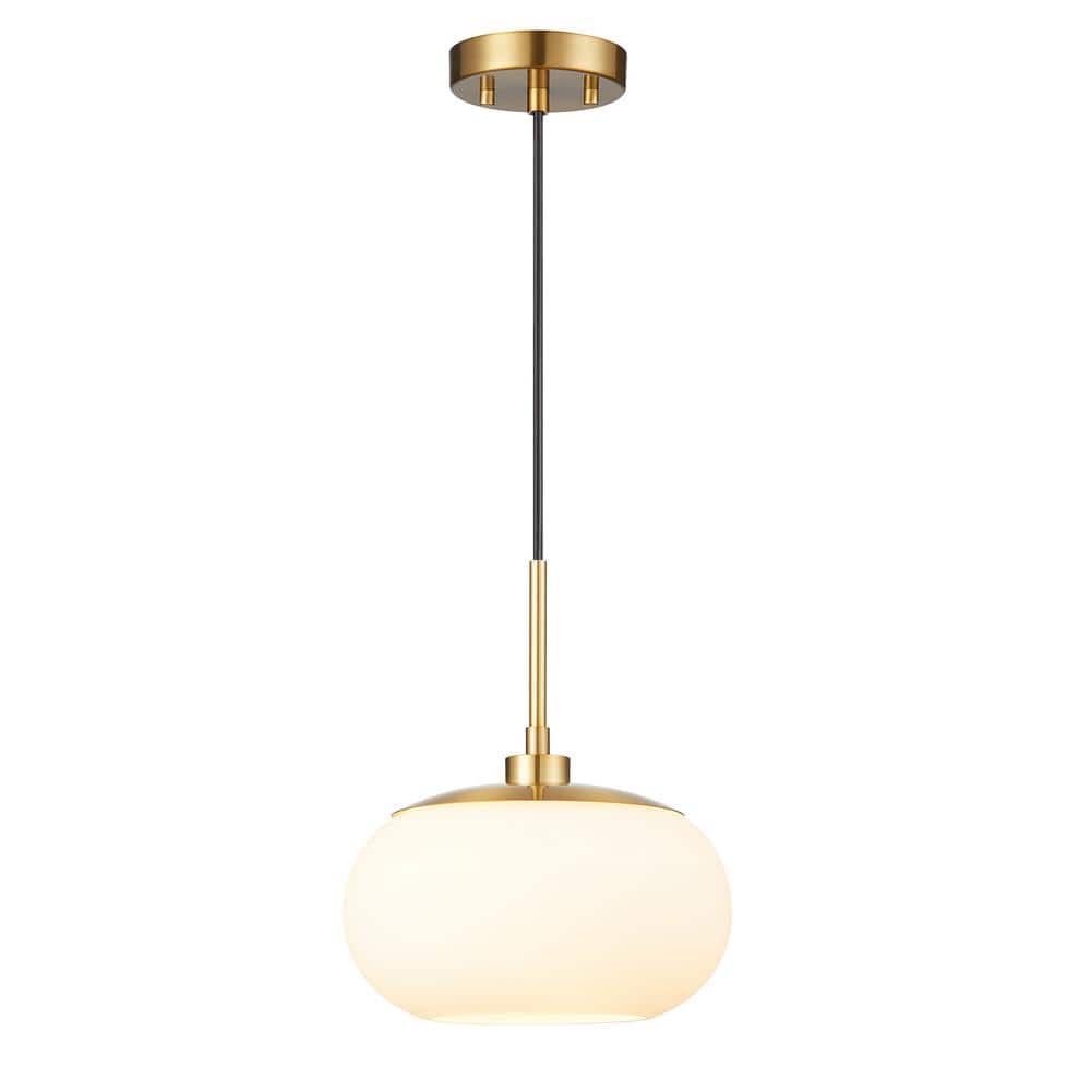 brass opal ceiling light