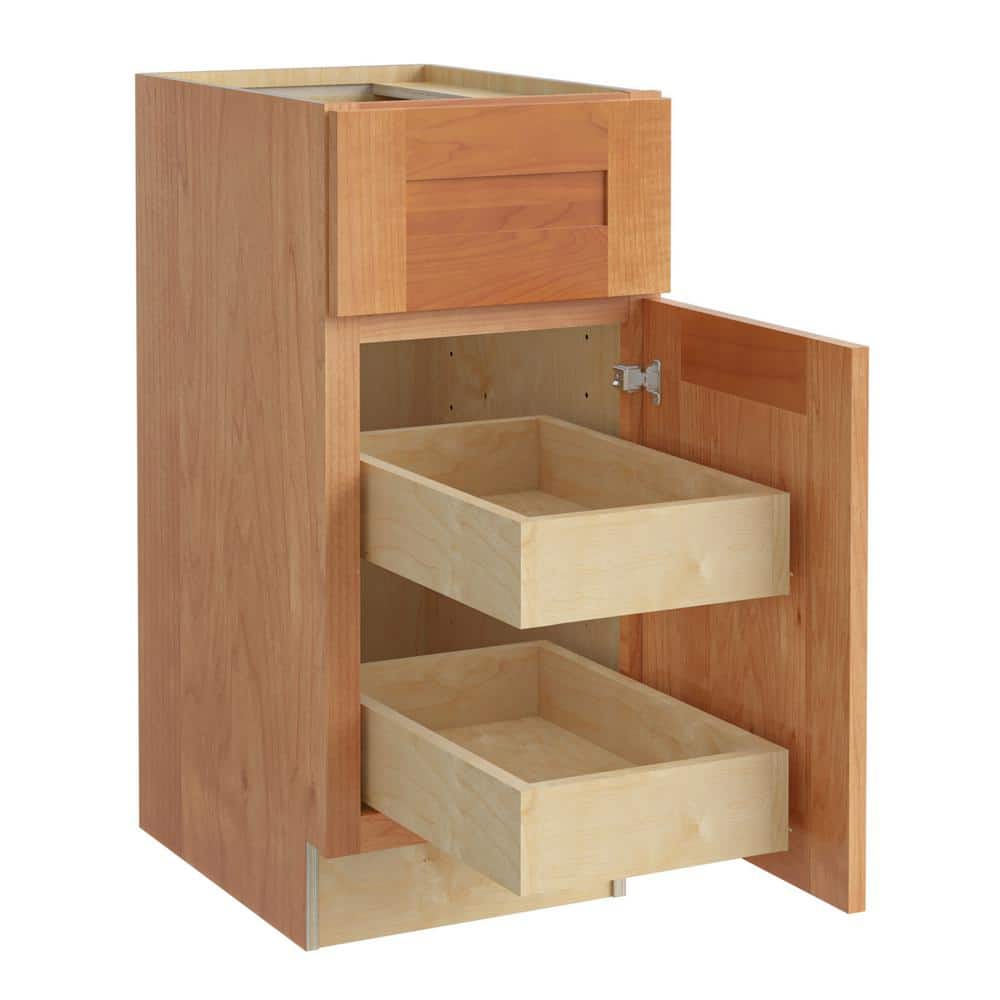 Newport 12 in. W x 24 in. D x 34.5 in. H Assembled Plywood Base Kitchen Cabinet in Cinnamon with 2ROT Soft Close RH price history on PriceWatchPro