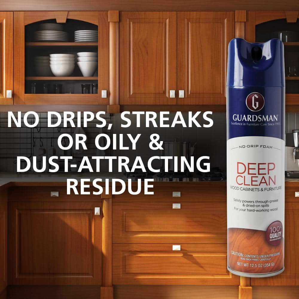Guardsman Deep Clean Wood Cabinets and Furniture Cleaner, 12.5 oz Aerosol