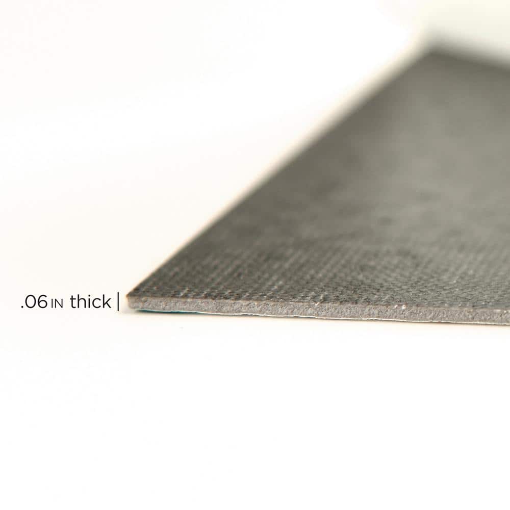 Comet Black and White Geometric Peel and Stick Vinyl Floor Tiles