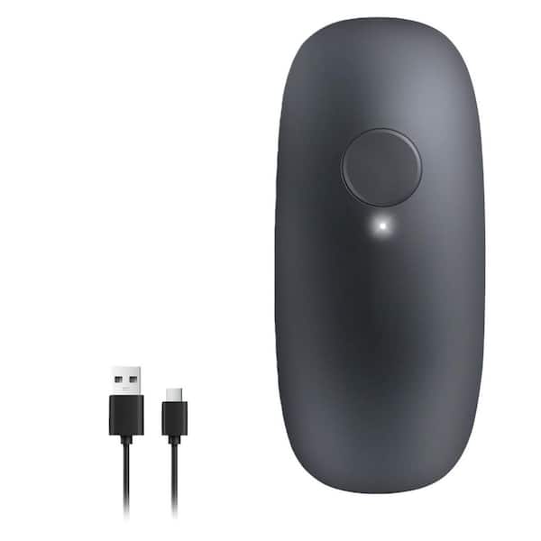 Grey Stainless Steel USB Rechargeable Electric Can Opener for Kitchen for Seniors with Arthritis Handsfree Smooth Edge