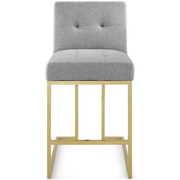 Modway Privy 36 5 In Gold Light Gray, Gray Padded Counter Stools Uk