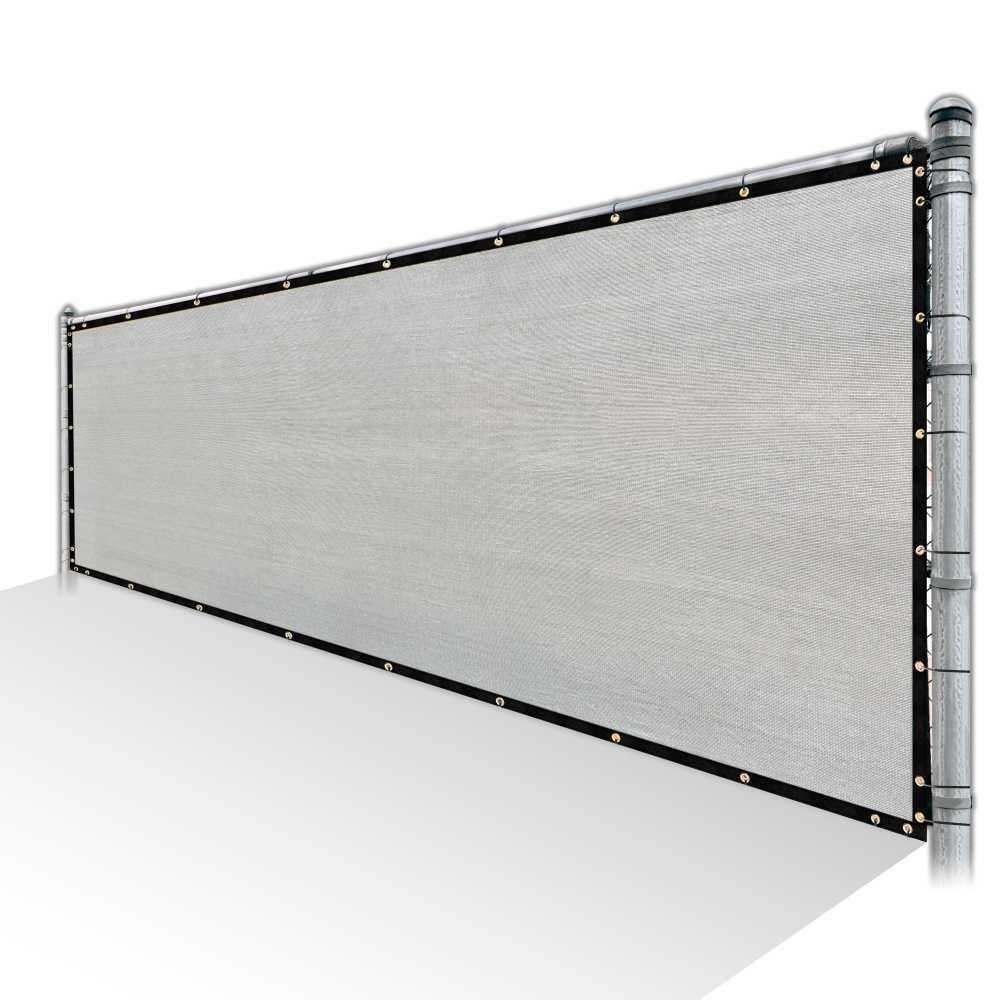 4 ft. x 74 ft. Grey Privacy Fence Screen HDPE Mesh Cover Screen with Reinforced Grommets for Garden Fence (Custom Size) price history on PriceWatchPro