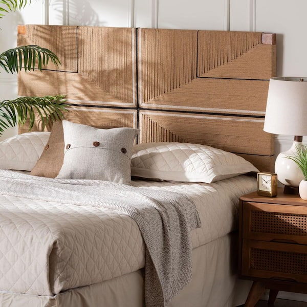 Prita Natural Brown King Standalone Headboard