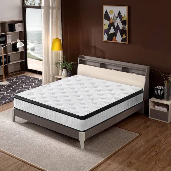 12 in. Full Size Hybrid Mattress, CertiPUR-US Memory Foam and Pocket Springs,OEKO-TEX Cover, Medium Plush, Edge Support