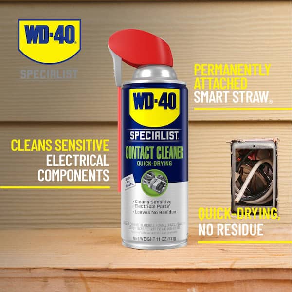 11 oz. Contact Cleaner, Quick-Drying Electric Equipment Cleaner with Smart Straw