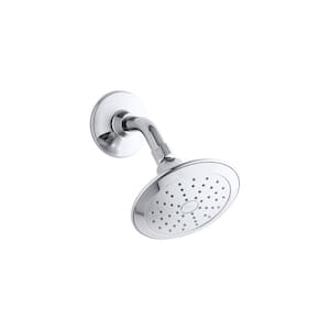 Alteo 1-Spray Patterns 5.7 in. Single Wall Mount Fixed Shower Head in Polished Chrome
